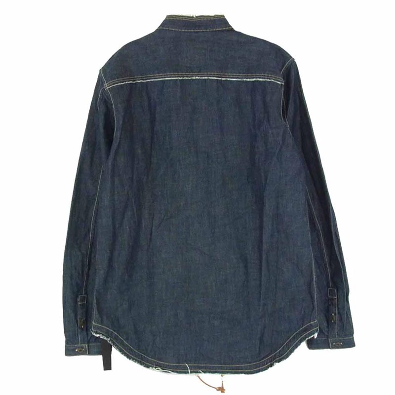 イサムカタヤマバックラッシュ 1734-03 デニム スタンドカラー 長袖 シャツ 買取実績 画像