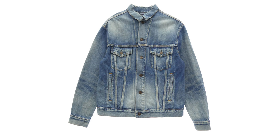 バレンシアガ 557388 TBP46 ダメージ加工 バックロゴ デニム ジャケット 買取実績