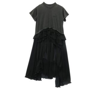 バレンシアガ 725106 TLO32 フリル プリーツ ドッキング 切り替え Tシャツ 半袖 ワンピース 買取実績