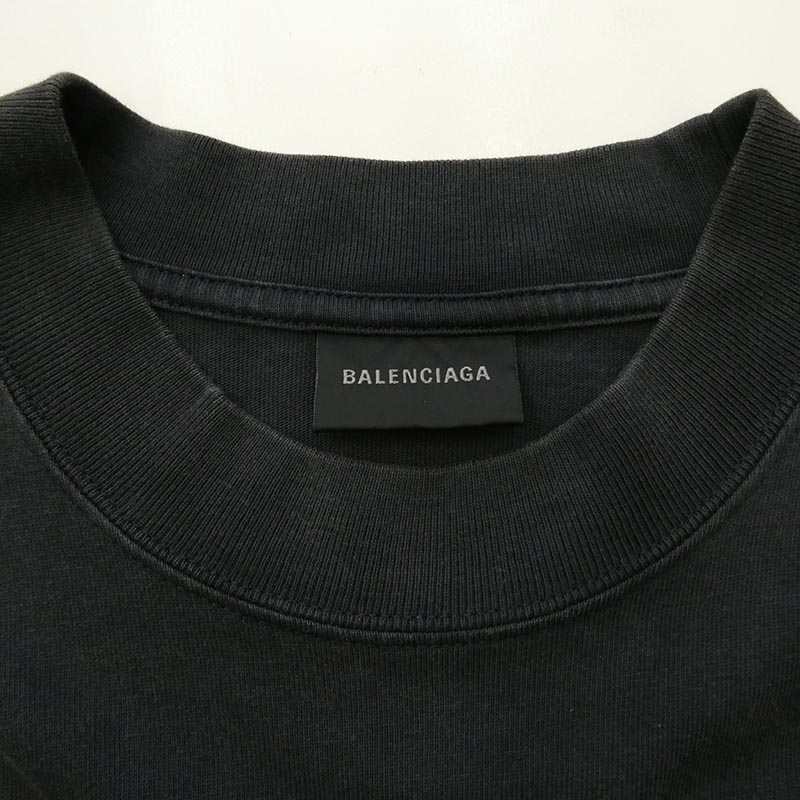 バレンシアガ 725106 TLO32 フリル プリーツ ドッキング 切り替え Tシャツ 半袖 ワンピース 買取実績 画像