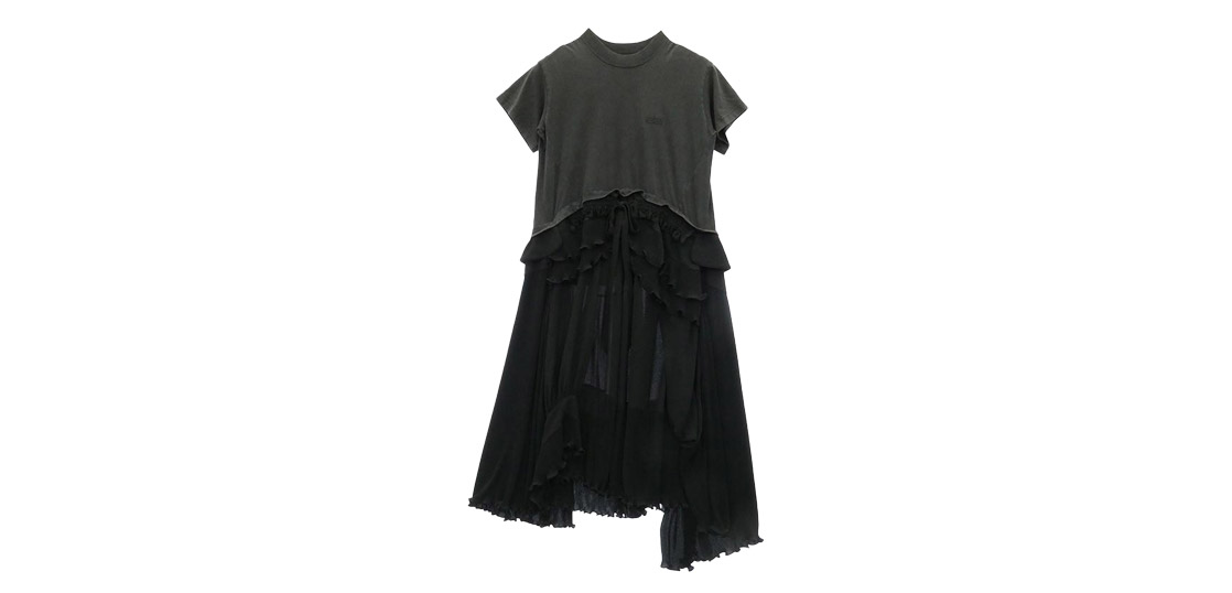 バレンシアガ 725106 TLO32 フリル プリーツ ドッキング 切り替え Tシャツ 半袖 ワンピース 買取実績