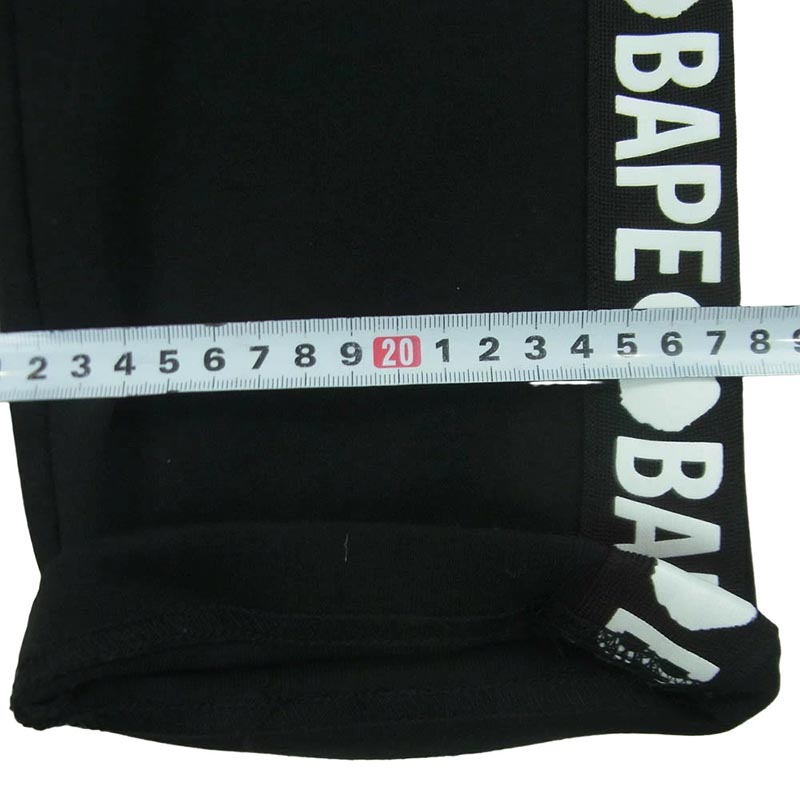 アベイシングエイプ 001PTF801004X サイドライン BAPE ロゴ スウェット ジョガー パンツ 買取実績 画像