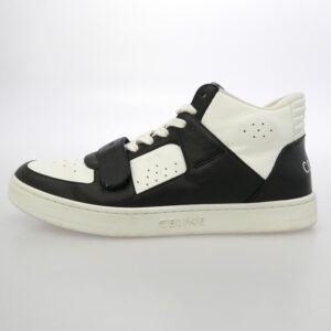 セリーヌ TRAINER CALFSKIN MID レザー ハイカット スニーカー 買取実績 画像