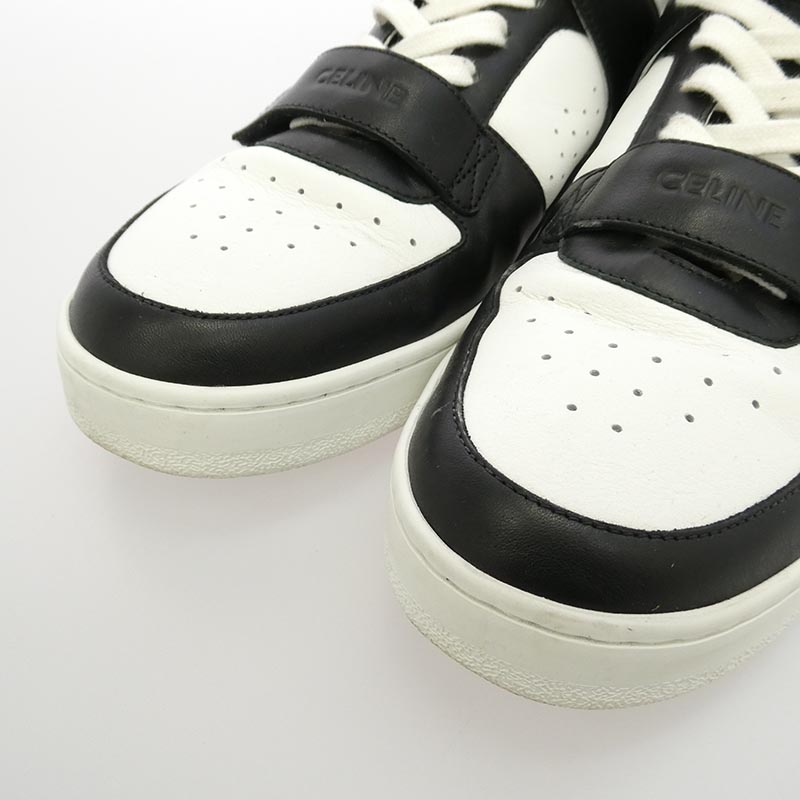 セリーヌ TRAINER CALFSKIN MID レザー ハイカット スニーカー 買取実績 画像