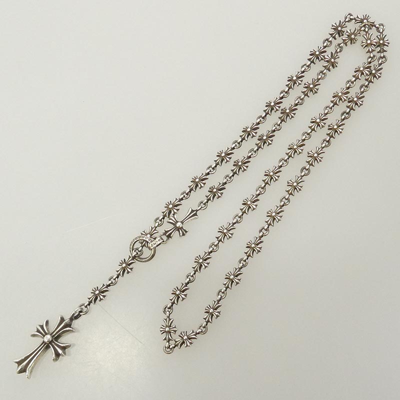 クロムハーツ（原本無） ビヨンドクール購入証明書付属 24inch CHKE CHN TNYE W CH CRS タイニーE チョークチェーン ロザリオ ネックレス 買取実績 画像