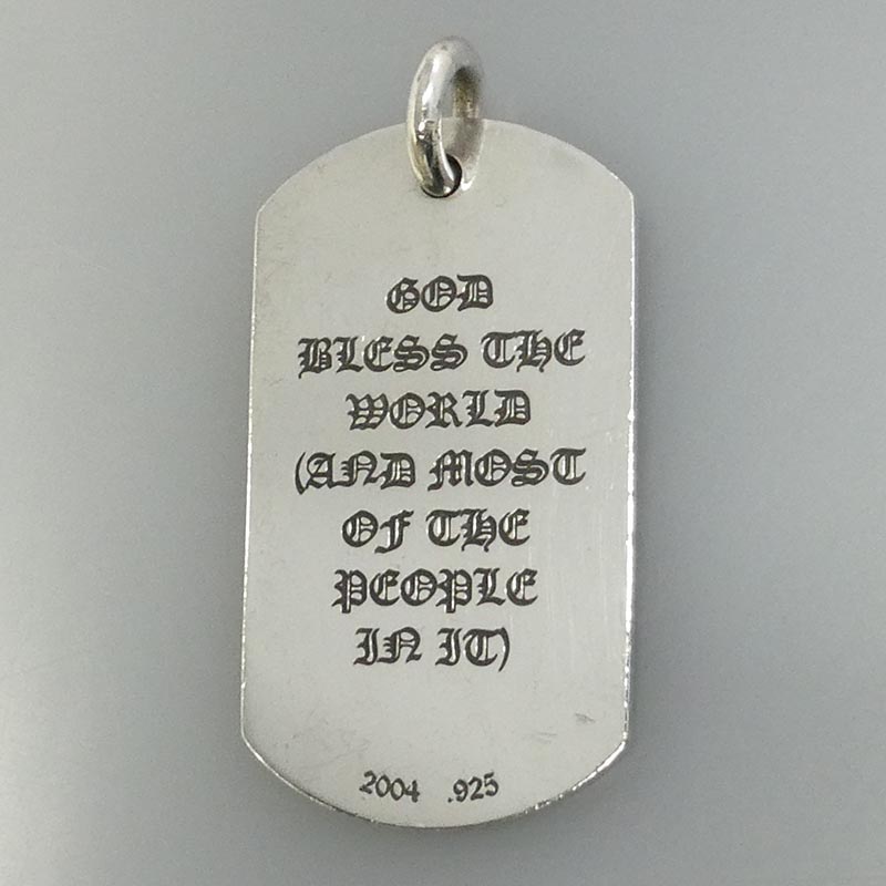 クロムハーツ（原本無） D TAG LRG GOD BLESS ゴッドブレス ドッグタグ ラージ ペンダントトップ 買取実績 画像