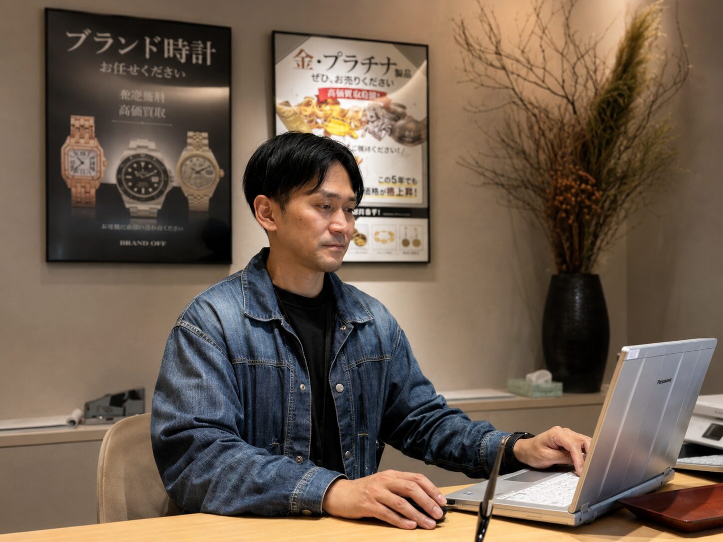 クロムハーツ高額品の最終確認を担当する長田学