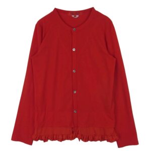 コムデギャルソン 14AW RN-T008 コムコム ポリエステル フリル クルーネック カットソー カーディガン 買取実績
