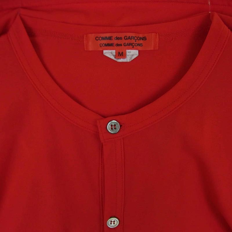 コムデギャルソン 14AW RN-T008 コムコム ポリエステル フリル クルーネック カットソー カーディガン 買取実績 画像