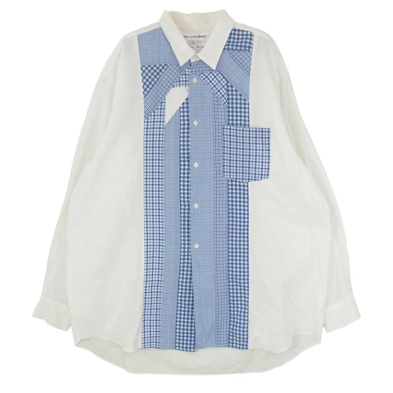 コムデギャルソン CDG SHIRT パッチワーク チェック 長袖 シャツ 買取実績