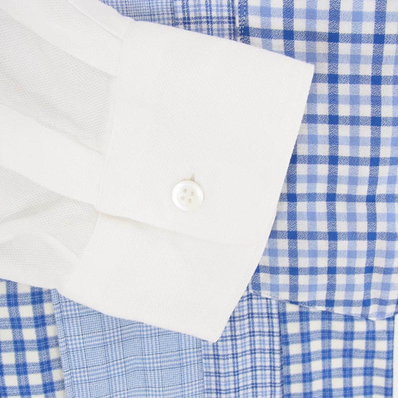 コムデギャルソン CDG SHIRT パッチワーク チェック 長袖 シャツ 買取実績 画像