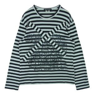 コムデギャルソン PK-T067 AD2012 本ライン クロス ボーダー ラメ プリント 長袖 カットソー 買取実績