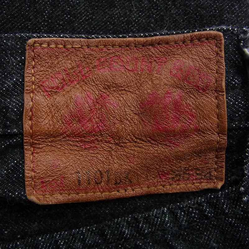 フルカウント 1101BK Srtaight Black Selvedge Denim ストレート セルビッチ デニム パンツ 買取実績 画像