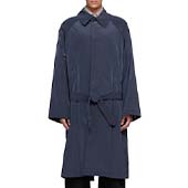 ヘドメイナー Navy Crinkled Trench Coat ネイビー クリンクルド トレンチコート 画像