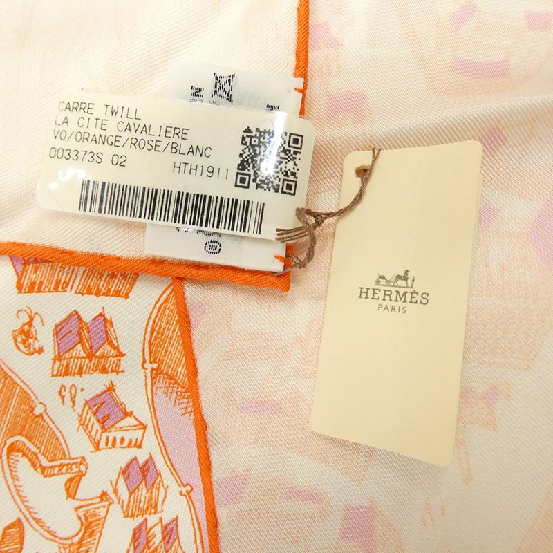 エルメス カレ90 La Cite Cavaliere シテ カヴァリエール シルク スカーフ 買取実績 画像
