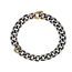 シルバーチェーン ウィズ ワンゴールド
 アンド ワンダイヤモンドリンク 画像