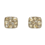 スクエア ホワイトダイヤモンド スタッドピアス 画像