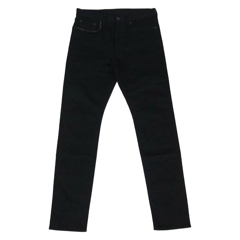 ヒステリックグラマー 02182AP19 スタッズ セルビッチ 赤耳 ブラック デニム パンツ 買取実績 画像