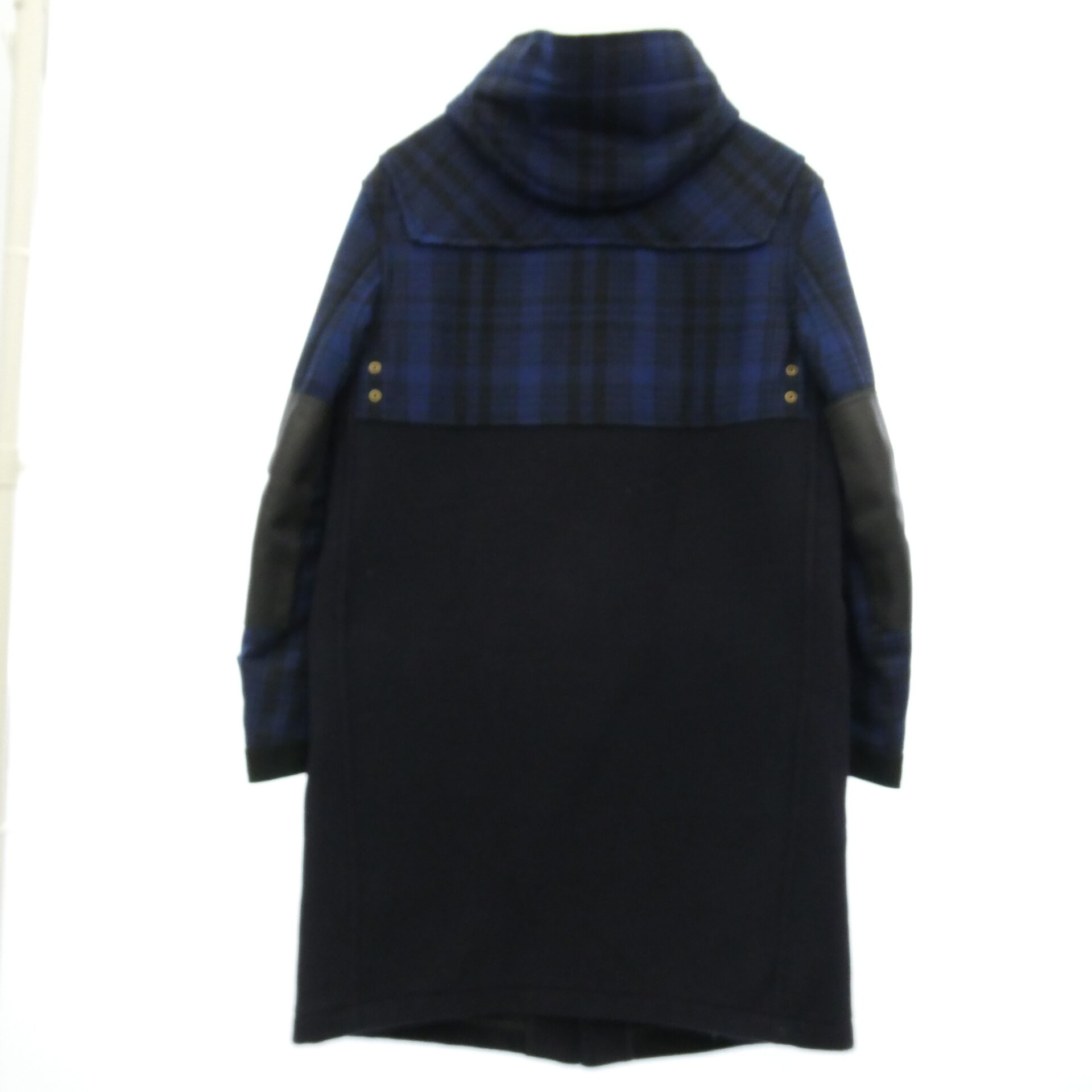 ジュンヤワタナベコムデギャルソン Gloverall グローバーオール 19AW WD-C903 eYe アイズ Gloverall Customize エルボーパッチ チェック ダッフルコート 買取実績 画像
