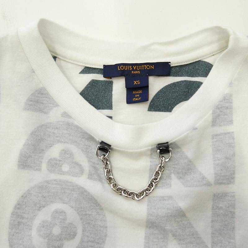 ルイヴィトン 21SS RW211W ZQU FKTS13 リバース シグネチャー チェーンデザイン Tシャツ 半袖カットソー 買取実績 画像