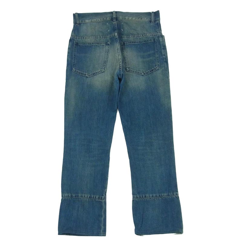 メゾンマルジェラ S50LA0079 S30272 10ライン Vintage Blue Denim Jeans 四つタグ ヴィンテージ加工 パッチワーク デニム パンツ ジーンズ 買取実績 画像