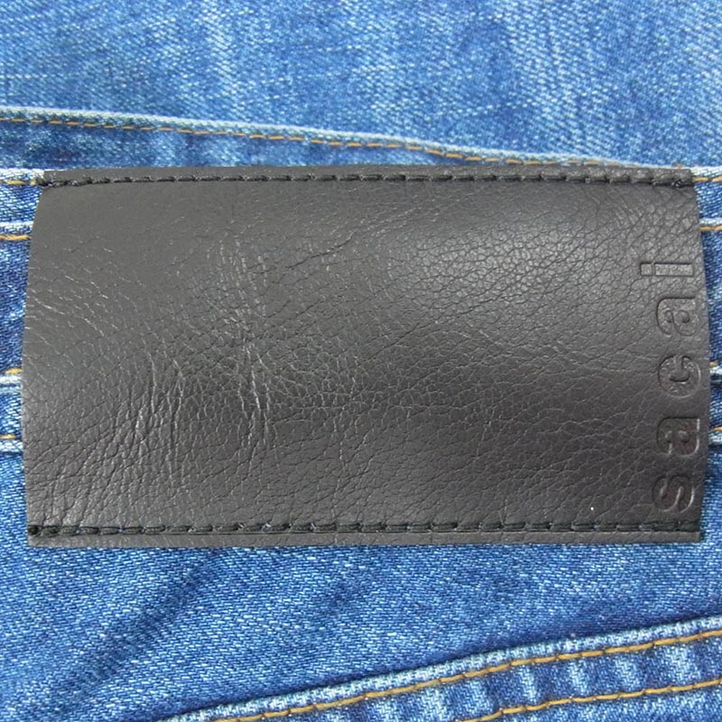 サカイ 23SS 23-06510 Straight Denim Pants ベルテッド ストレート デニムパンツ ジーンズ インディゴデニム 買取実績 画像