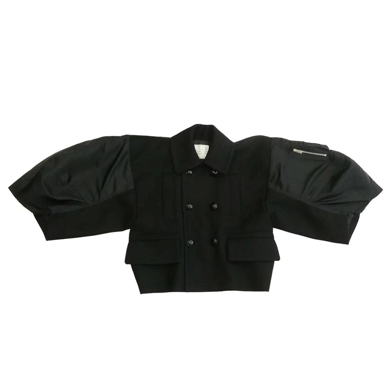 サカイ 24AW 24-07330 Wool Melton x Nylon Twill Jacket ウール メルトン ナイロン ツイル ジャケット 買取実績 画像