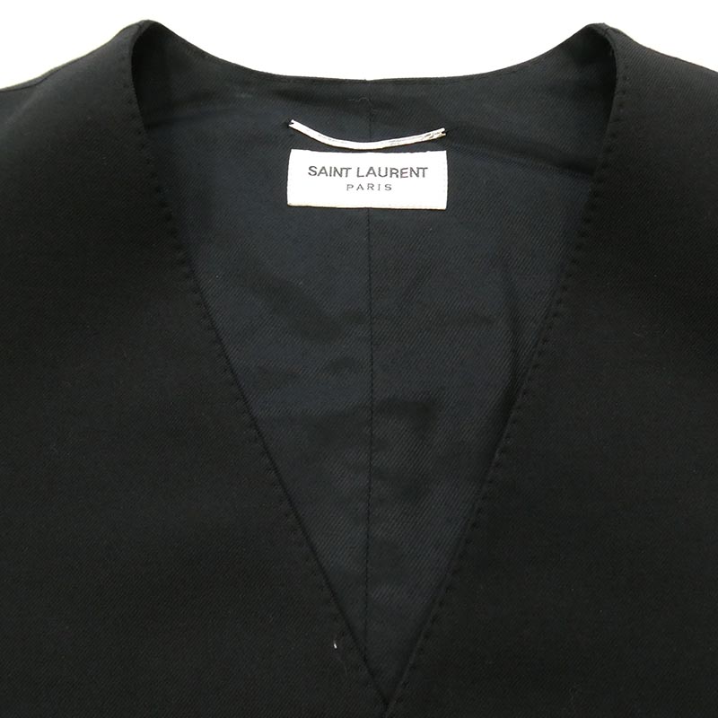 サンローラン 15SS 370568 Y639H by Hedi Slimane エディ期 ウールギャバジン ベスト ジレ 買取実績 画像