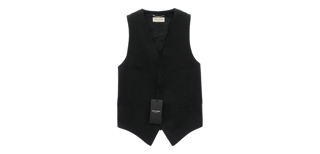 サンローラン 15SS 370568 Y639H by Hedi Slimane エディ期 ウールギャバジン ベスト ジレ 買取実績