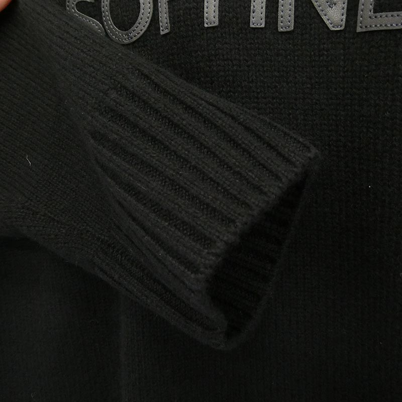 ソフネット SPNT-252078 LOGO PATCH KNIT ロゴ パッチ クルーネック カシミア ニット 買取実績 画像