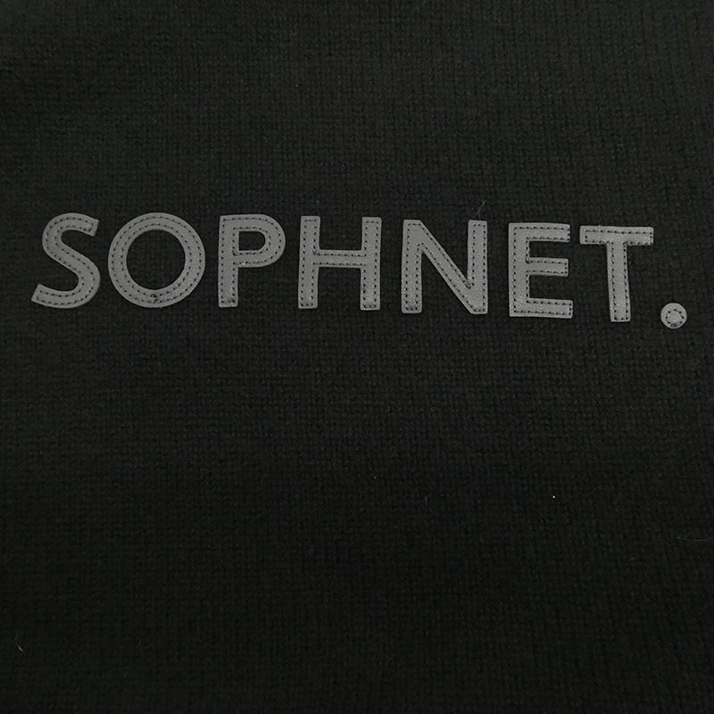 ソフネット SPNT-252078 LOGO PATCH KNIT ロゴ パッチ クルーネック カシミア ニット 買取実績 画像
