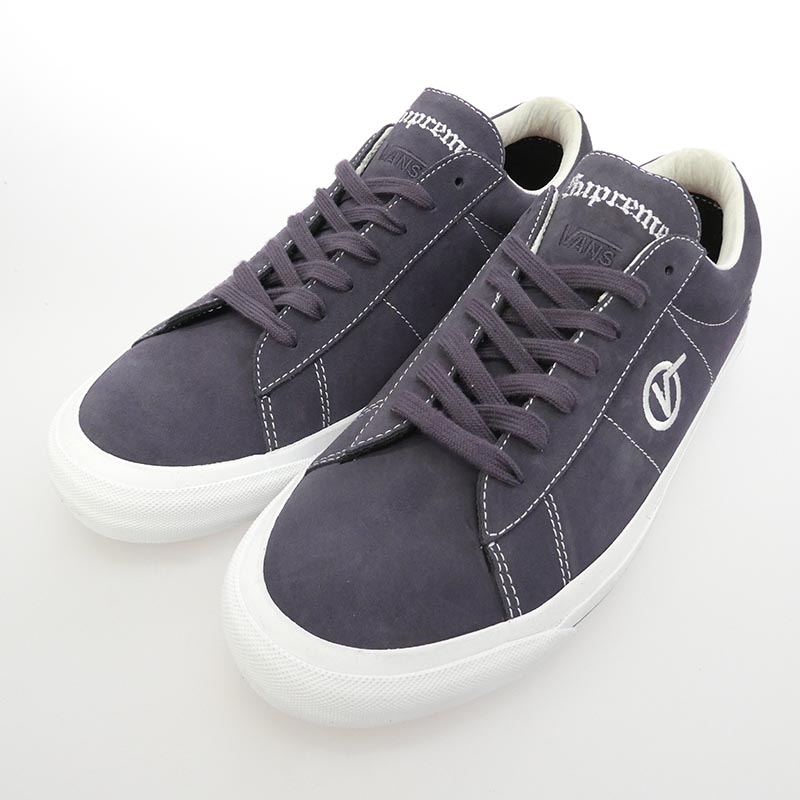 シュプリーム 18AW VN0A3XTIRTJ × VANS SID PRO PURPLE バンズ シド プロ パープル スケート シューズ ローカットスニーカー 買取実績 画像