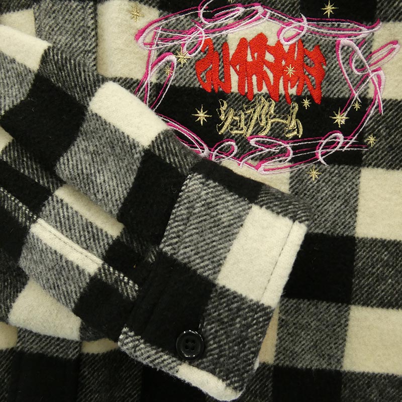シュプリーム 19AW 1-800 Buffalo Plaid Shirt ロゴ刺繍 バッファローチェック ウール 長袖シャツ 買取実績 画像