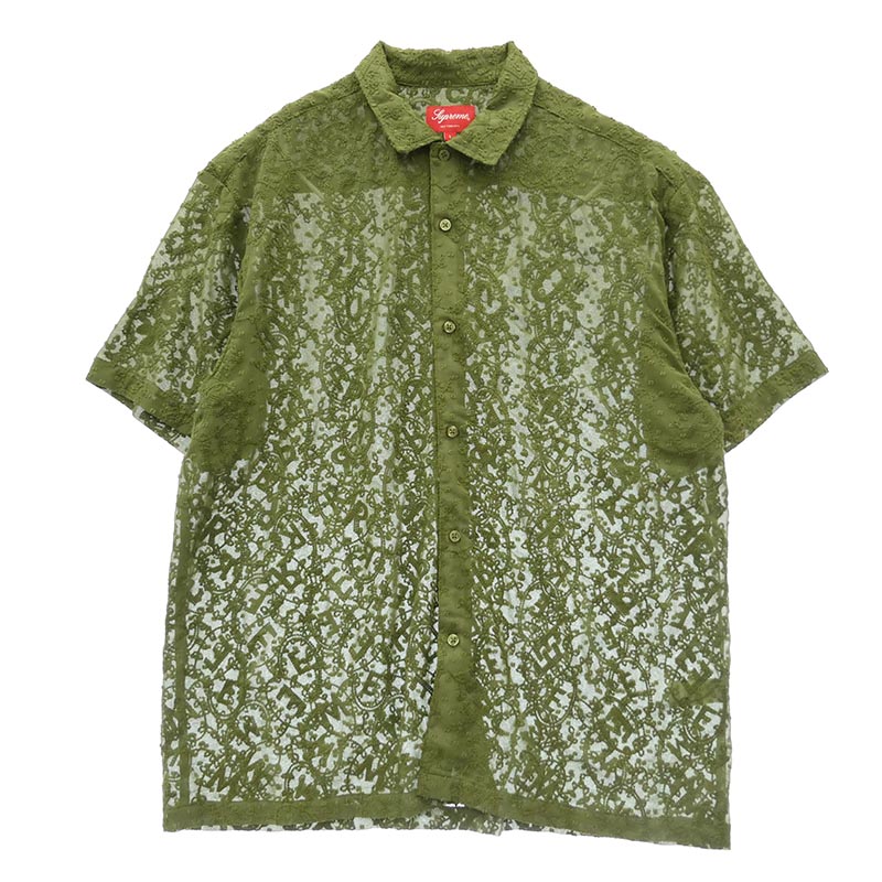シュプリーム 22SS Chainstitch Chiffon S/S Shirt Olive 買取実績