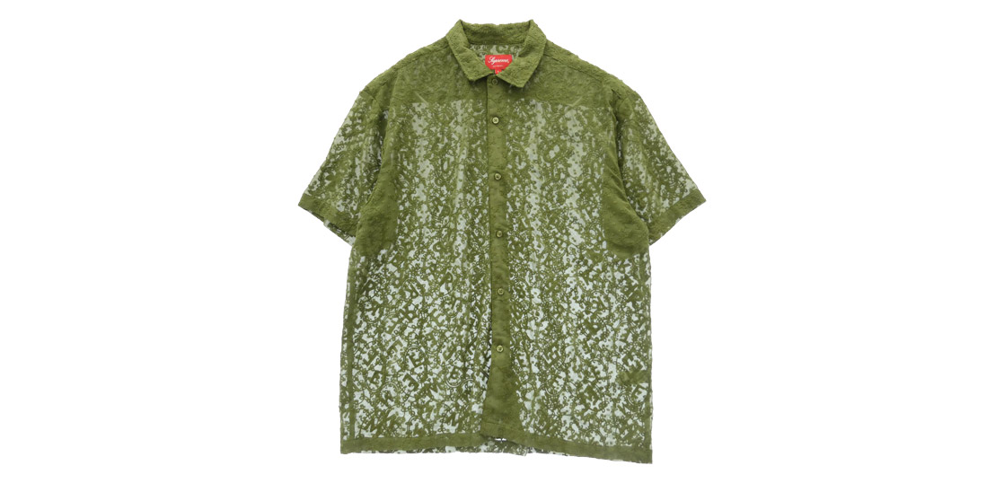 シュプリーム 22SS Chainstitch Chiffon S/S Shirt Olive 買取実績