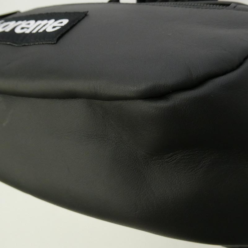 シュプリーム 24AW Leather Waist Bag ボックスロゴ レザー ウエスト ボディ バック 買取実績 画像