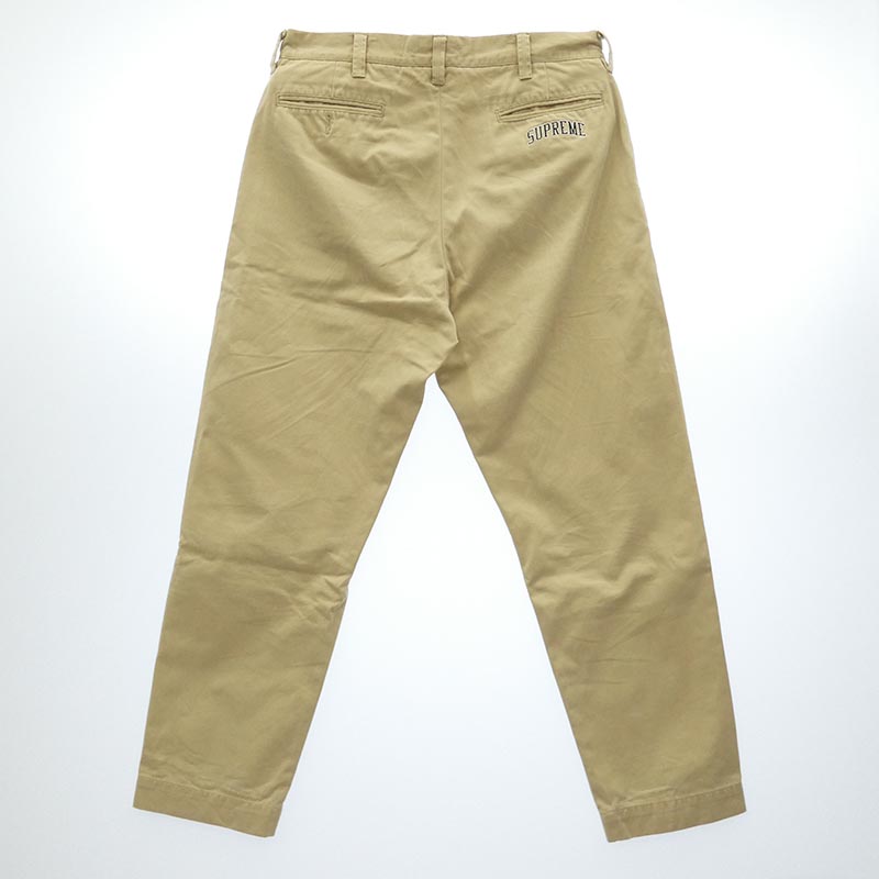 シュプリーム 24SS Chino Work Pants バックポケット ロゴ刺繍 チノ ワーク パンツ 買取実績 画像