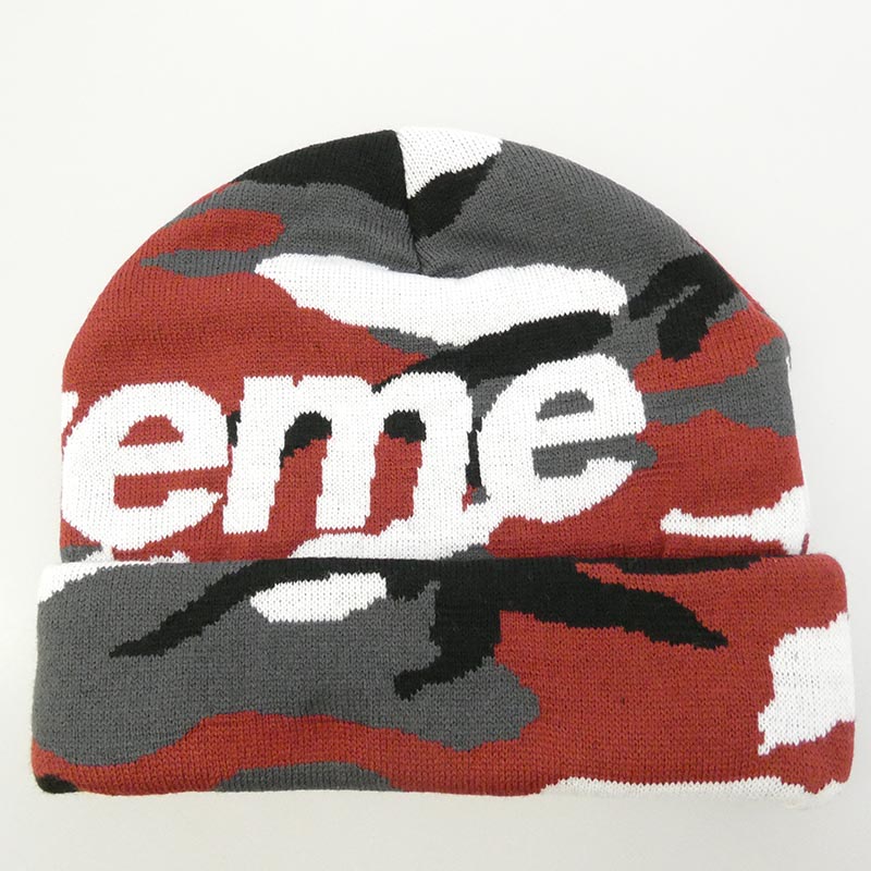 シュプリーム 25AW Camo Big Logo Beanie カモ ビッグロゴ ビーニー ニット帽 キャップ 買取実績 画像