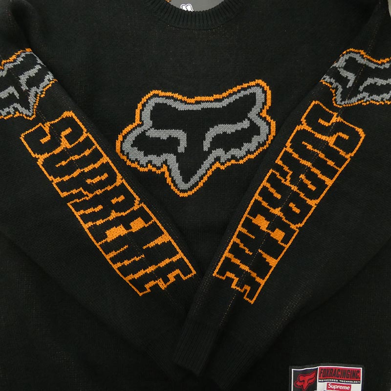 シュプリーム 25AW × Fox Racing フォックスレーシング Sweater クルーネック 長袖 セーター ニット 買取実績 画像