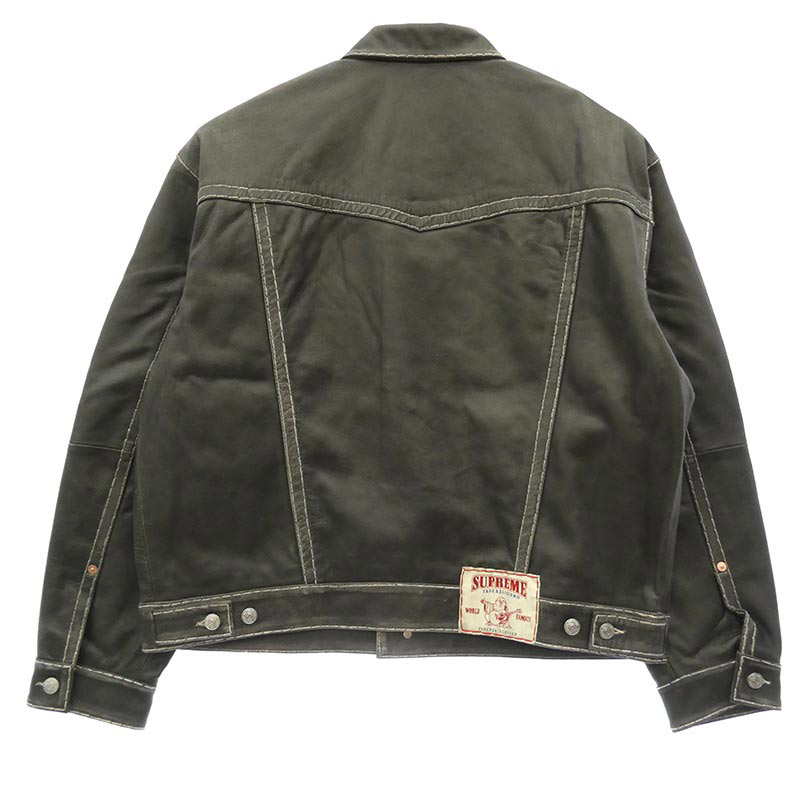シュプリーム 25AW × True Religion Leather Trucker Jacket トゥルーレリジョン レザー トラッカー ジャケット 買取実績 画像