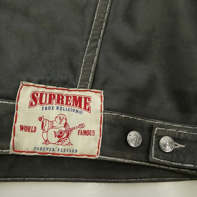シュプリーム 25AW × True Religion Leather Trucker Jacket トゥルーレリジョン レザー トラッカー ジャケット 買取実績 画像