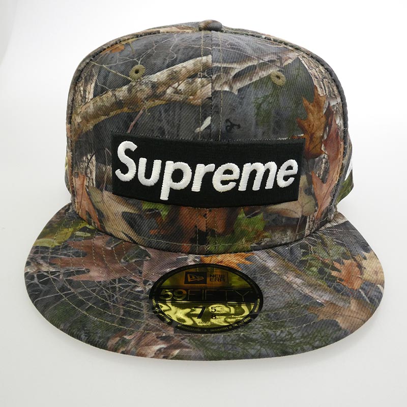 シュプリーム 25SS Championship Box Logo New Era Cap True Timber Kanati camo チャンピオンシップ ボックスロゴ カモ ニューエラ キャップ 帽子 買取実績 画像