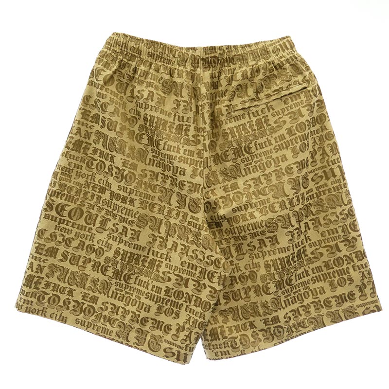 シュプリーム 25SS Cities Jacquard Short Tan シティーズ ジャカード ショーツ ハーフ パンツ タン 買取実績 画像