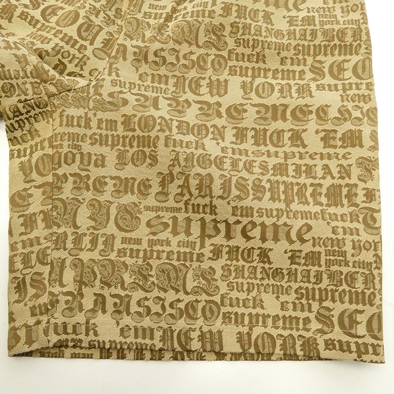 シュプリーム 25SS Cities Jacquard Short Tan シティーズ ジャカード ショーツ ハーフ パンツ タン 買取実績 画像