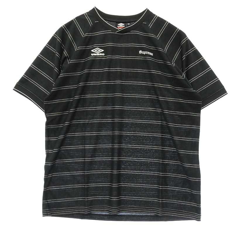 シュプリーム 25SS × Umbro Stripe Soccer Jersey ロゴ Tシャツ 買取実績