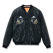 テーラー東洋 Early 1950s Style Acetate Quilted Souvenir Jacket WHITE TIGER×LANDSCAPE ホワイトタイガー×ランドスケープ 買取 画像