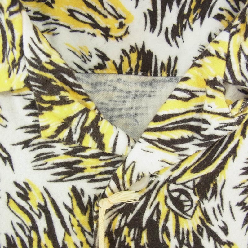テンダーロイン T-PRINT FLANNEL SHT WOLF オープンカラー ウルフ柄 フランネル シャツ 長袖 買取実績 画像