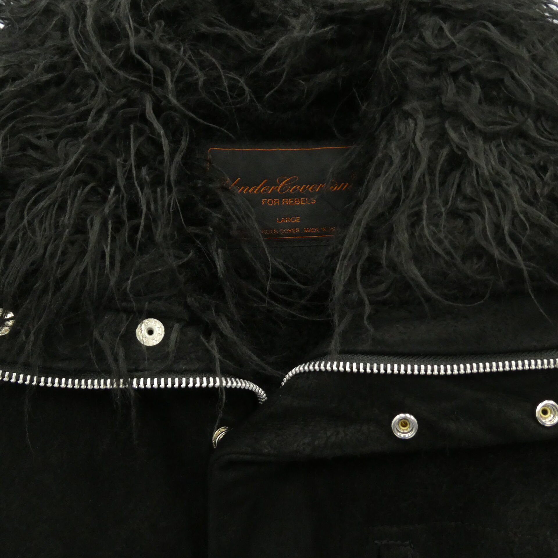 アンダーカバー 04AW B278-B19 ButBeautiful期 デストロイ加工 ラムスキン ミリタリー ボア ブルゾン ジャケット 買取実績 画像
