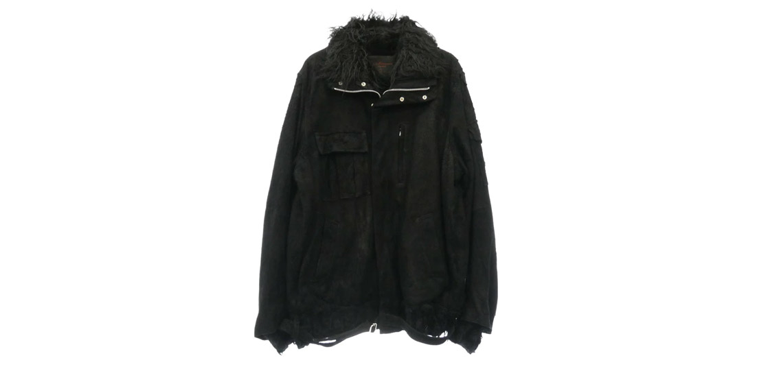 アンダーカバー 04AW B278-B19 ButBeautiful期 デストロイ加工 ラムスキン ミリタリー ボア ブルゾン ジャケット 買取実績