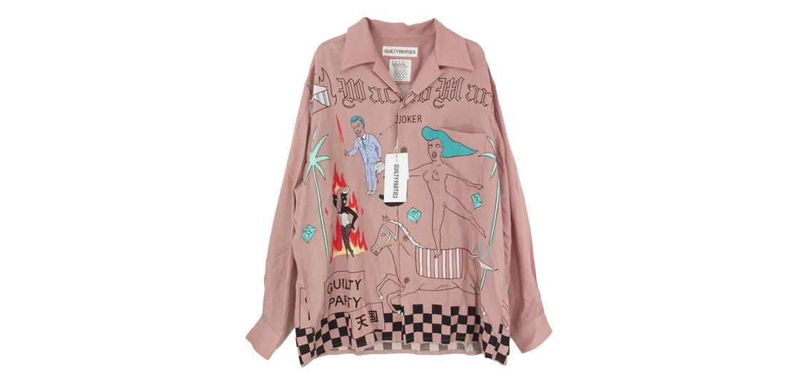 ワコマリア 23AW 23FW-WMS-HI05 World Peace Project 世界平和プロジェクト HAWAIIAN SHIRT L/S 買取実績